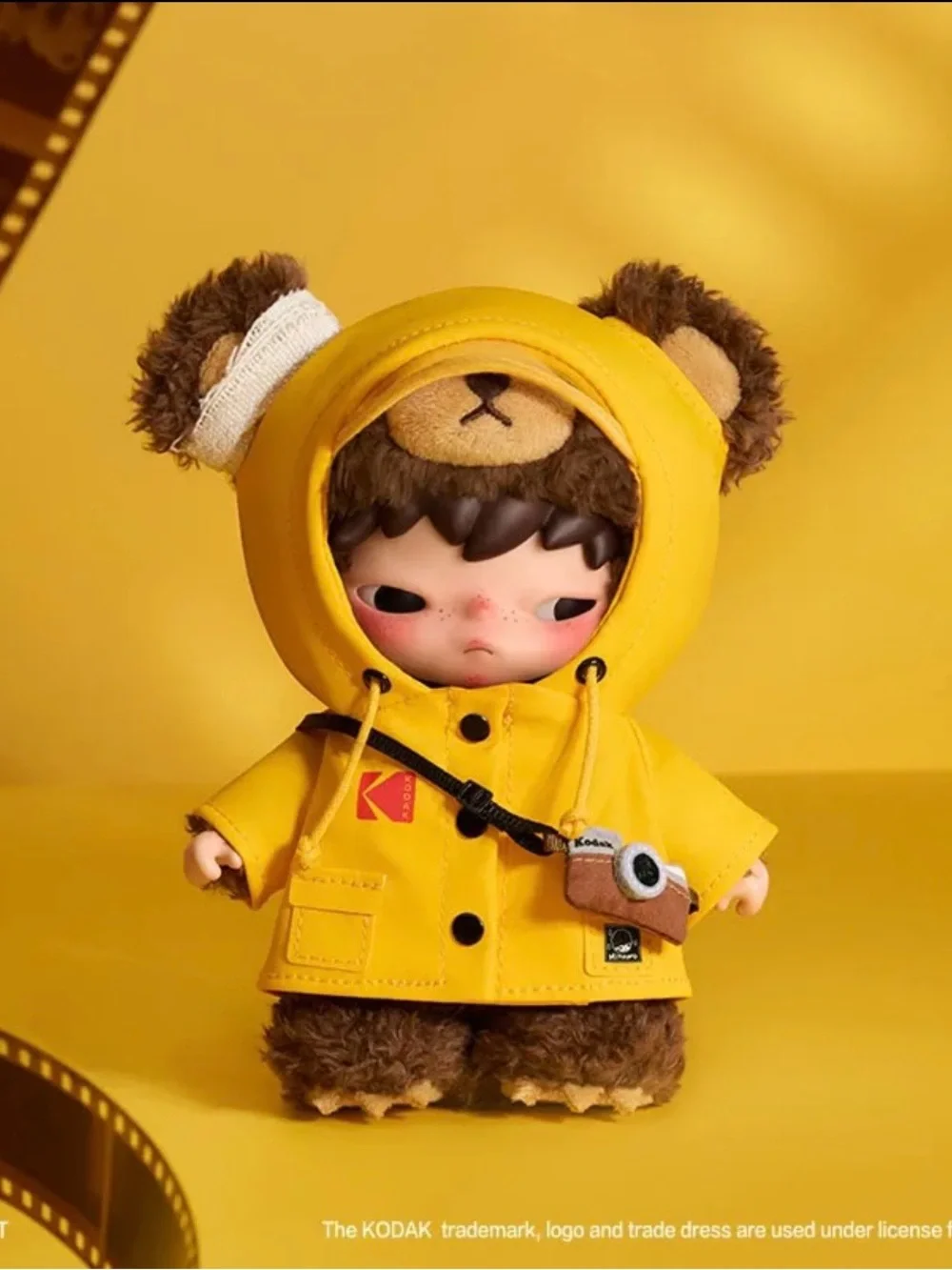 [Free Gift] Sealed POP MART Hirono x Kodak Click Bear Plush Pendant